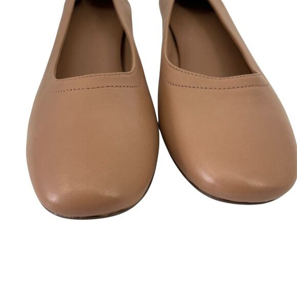 Everlane The Day Heel in Leather Blush Tan Size 10 Balletcore Round Toe - Picture 9 of 10